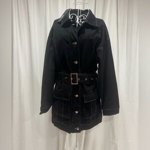 NWT belted denim dress XL